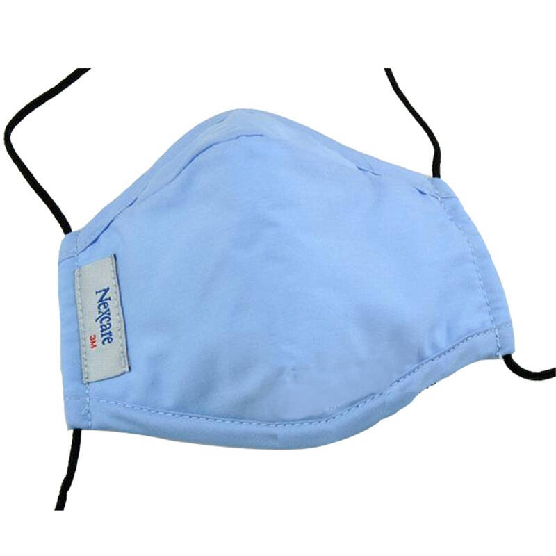 耐适康3m nexcare舒适口罩男童粉蓝色2只装