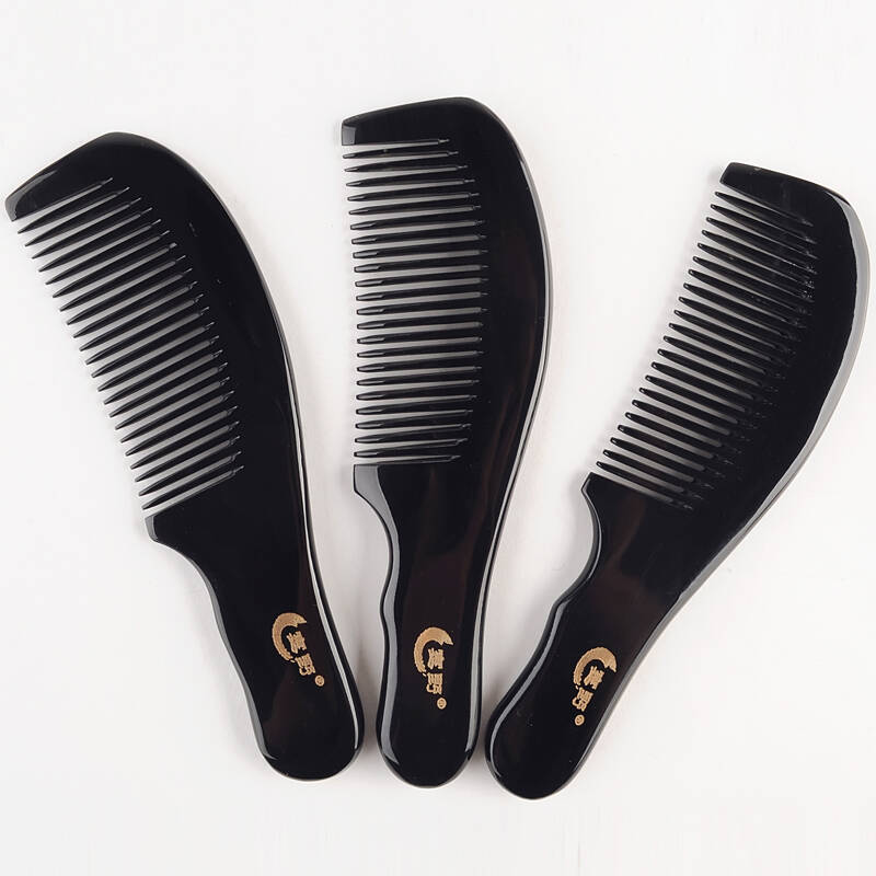 塞野 牦牛角梳子bj-1602 中号16cm 黑牦牛角梳 16cm
