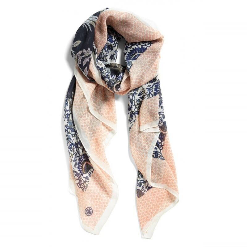 托里伯奇 tory burch 女式围巾 black multi q00079122 one size