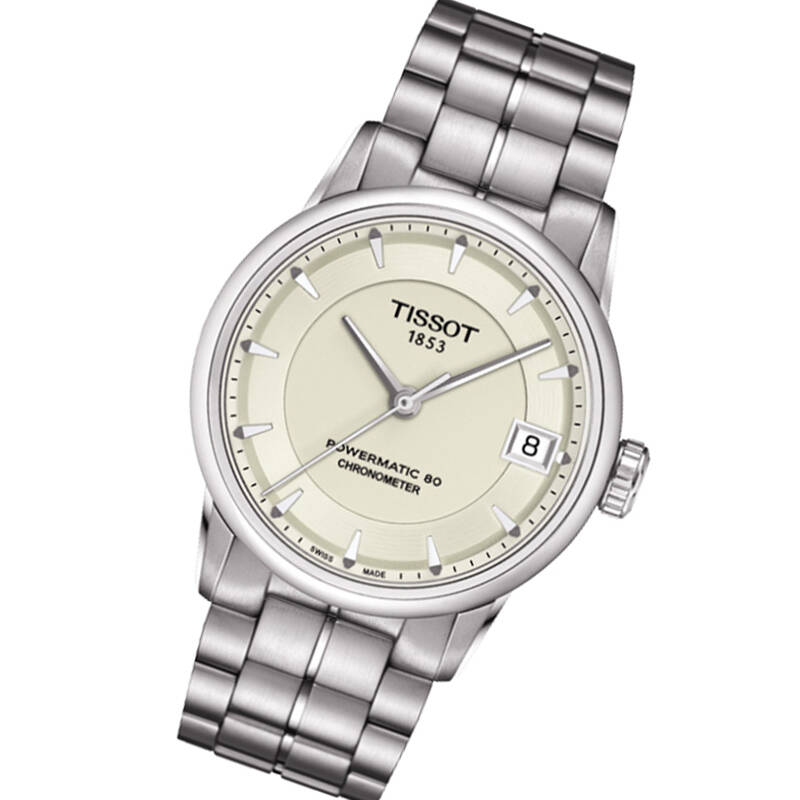 天梭tissot女表豪致系列女士自动机械表t086.208.11.261.00