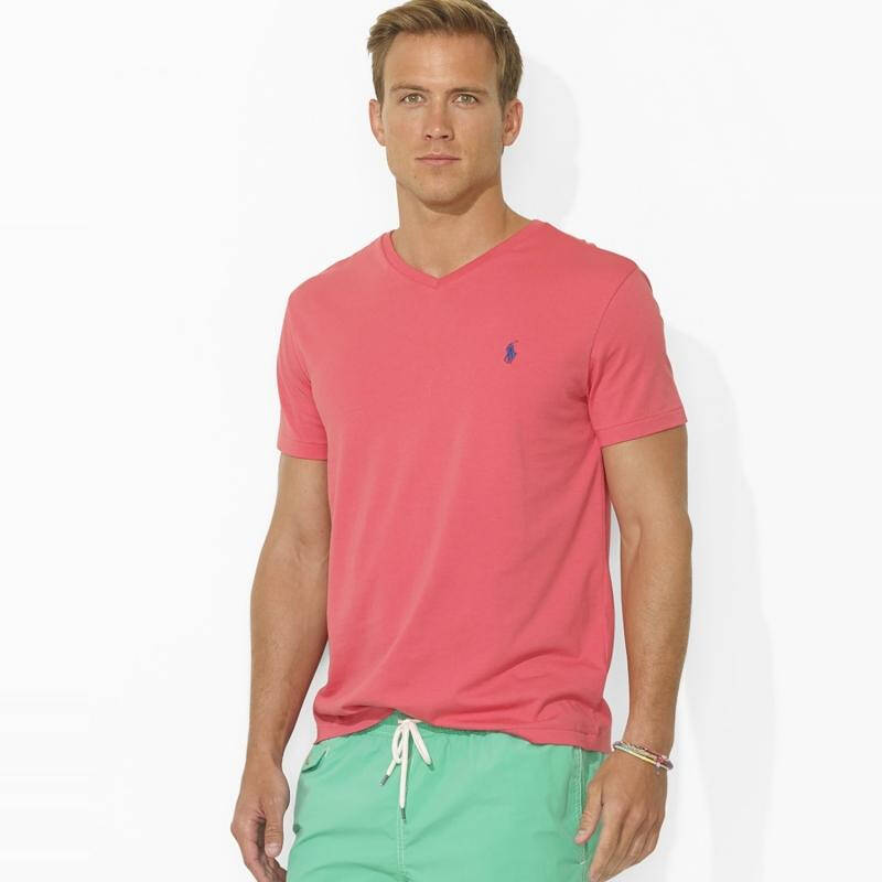 拉夫劳伦马球 polo by ralph lauren 男式短袖t恤 pale red q00060730