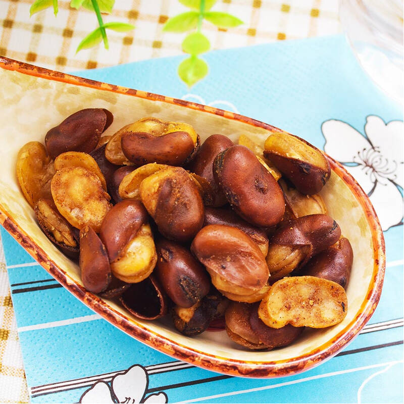 蚕豆 宁夏特产 小吃 休闲零食 厚生记 豆逗乐 烧烤味 80g*5包