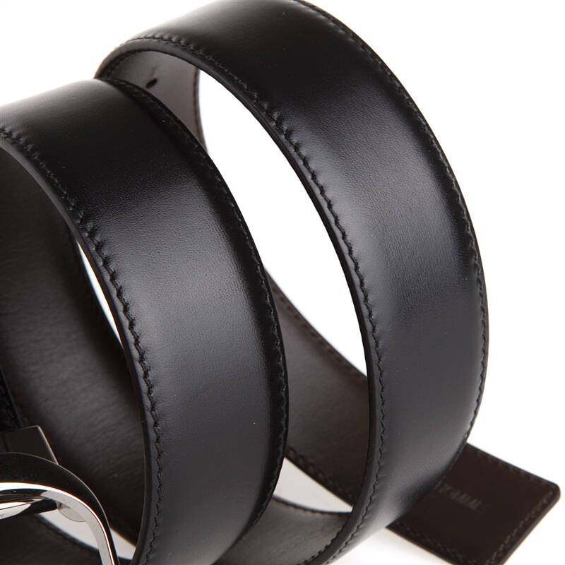 dior 迪奥 男式黑色啡色牛皮银色d字头双面两用腰带皮带 4044plvdp