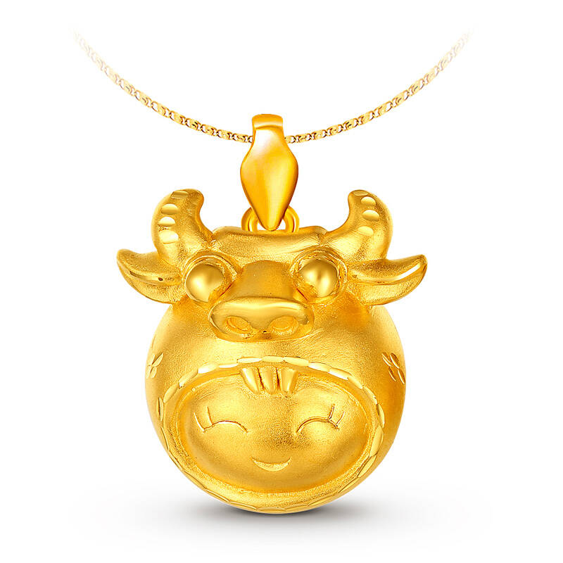 璧星 十二星座 金牛座 硬千足金吊坠 yddz150298