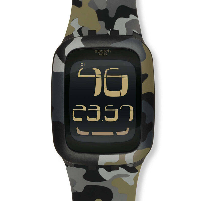 正品斯沃琪 swatch 手表 2013 斯沃琪touch 触摸迷彩 surb105