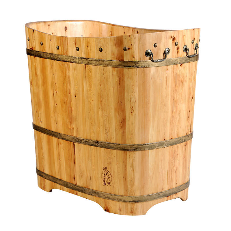 嘉熙木桶 86cm长休闲6型浴桶 香柏木实木洗澡泡澡桶/浴缸浴盆 使用中