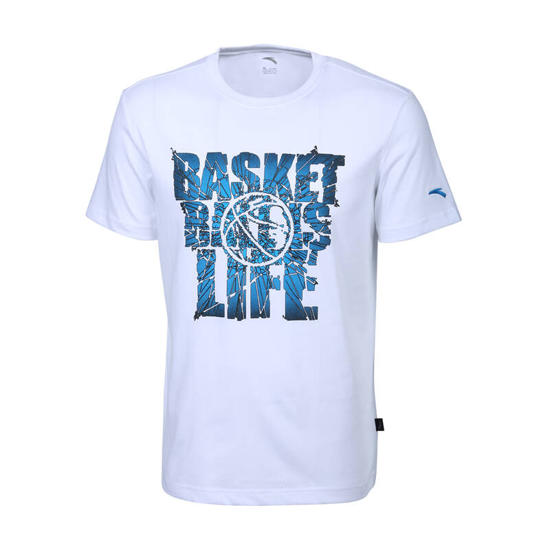 安踏anta男装短t 2014年新款运动装 男式图案圆领t恤衫 15421170 -1