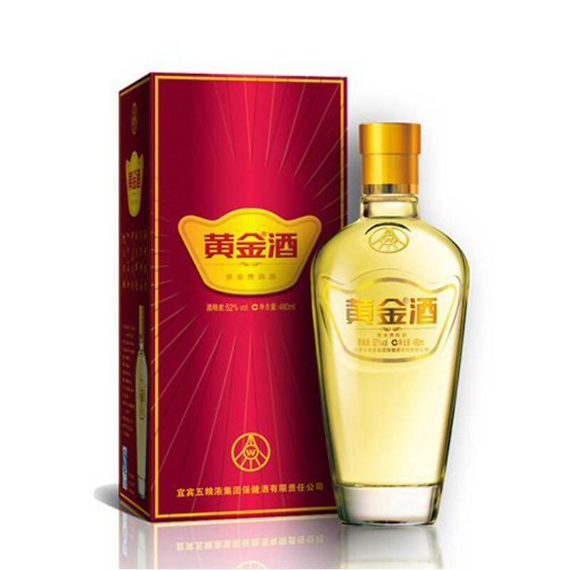 五粮液 52°单支黄金酒480ml