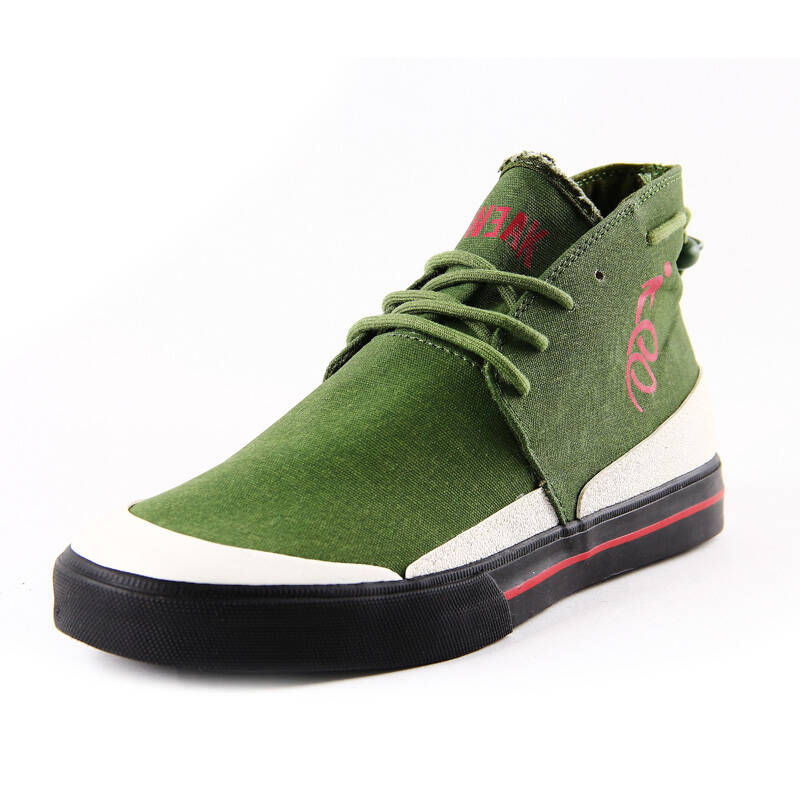 tweak特威克 英伦韩版潮复古军装高帮男鞋 男士休闲鞋帆布鞋板鞋 深