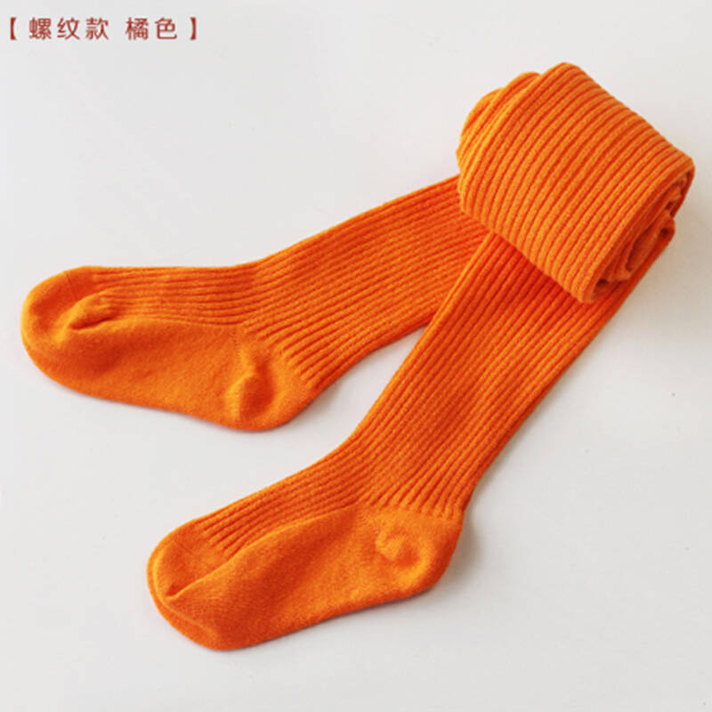 妙心坊女童连裤袜子纯棉宝宝公主舞蹈裤子儿童打底裤 螺纹连裤袜8088