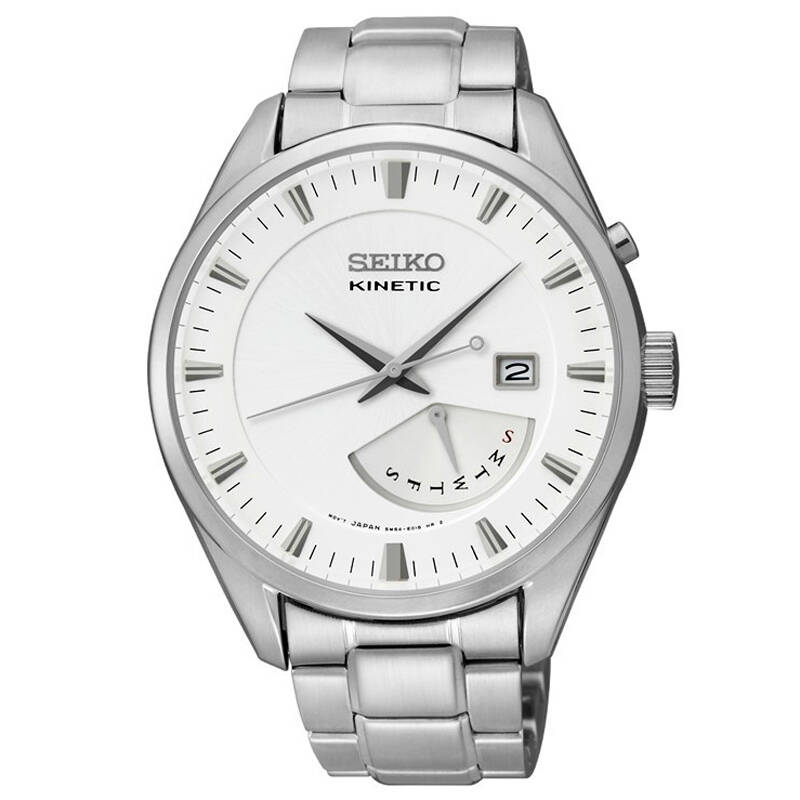 精工seiko kinetic系列 人动电能石英男表 srn043j1