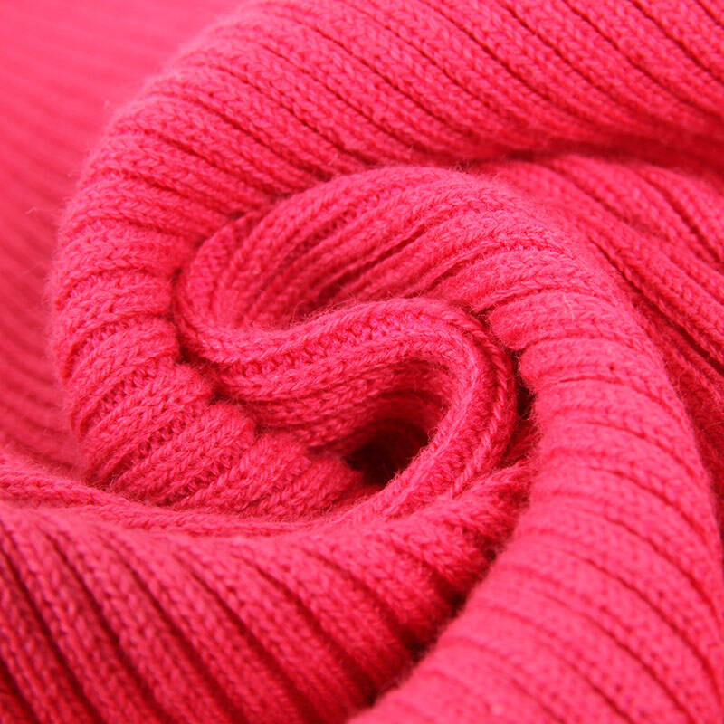 圆领针织衫儿童套头百搭毛衣女大童纯色秋冬装打底衫 w3032 深桃红