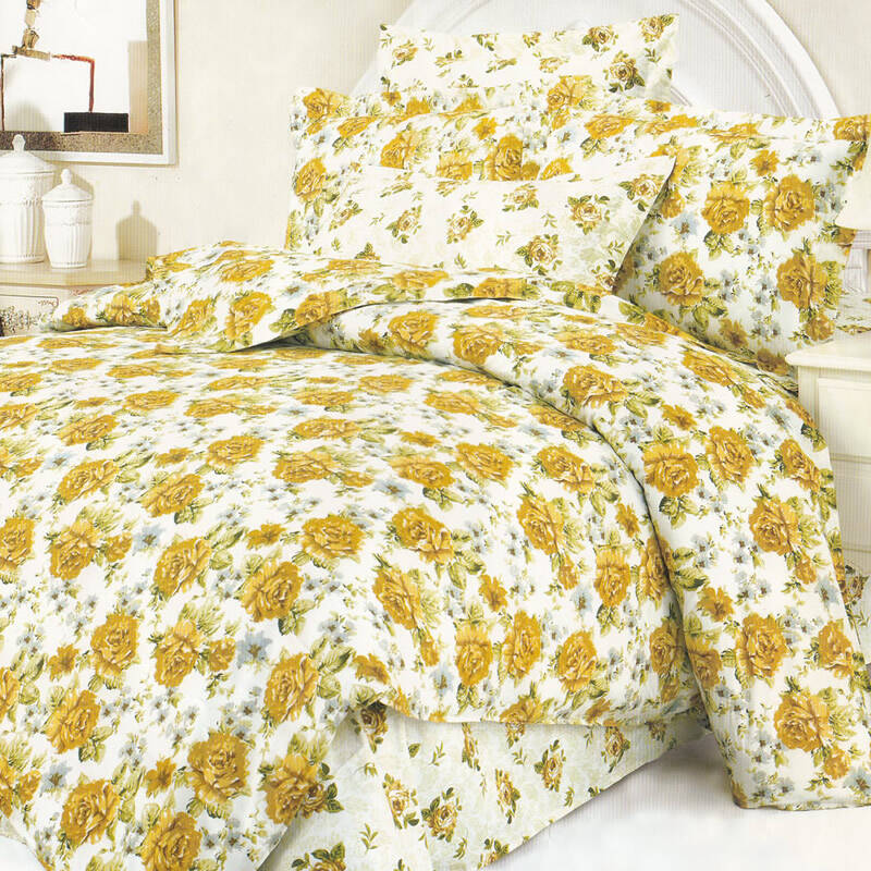 逸轩家纺 全棉斜纹印花单件被套 春色满园 220*240cm