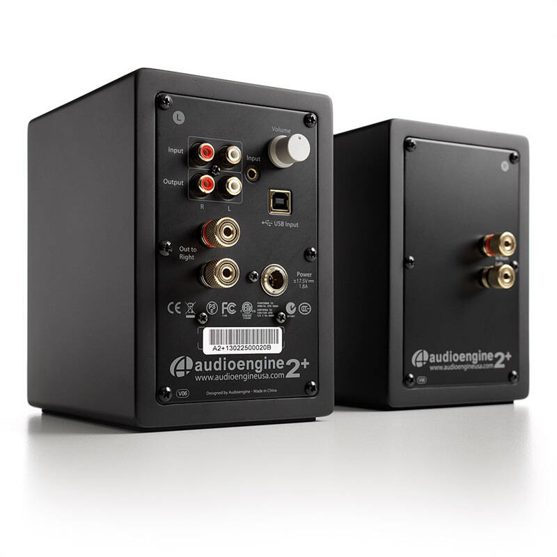 声擎(audioengine) a2 b 高级桌面有源音箱 缎黑