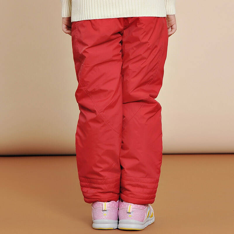 小猪班纳(pepco)冬季新款女童三色休闲保暖棉裤12043213 红 80