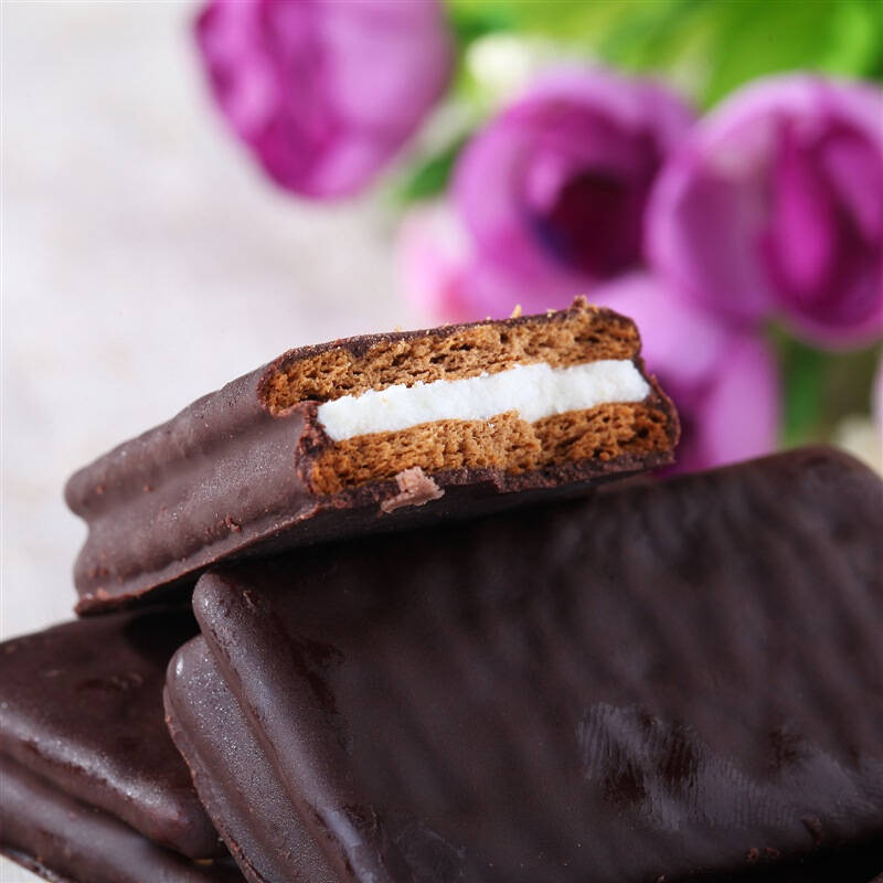 印度尼西亚arnotts澳乐思 恬塔香草味巧克力夹心饼干120克