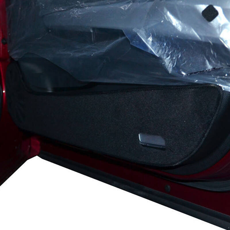 皇轩 汽车 本田歌诗图专用车门保护垫 防护垫防踢垫 黑色黑边