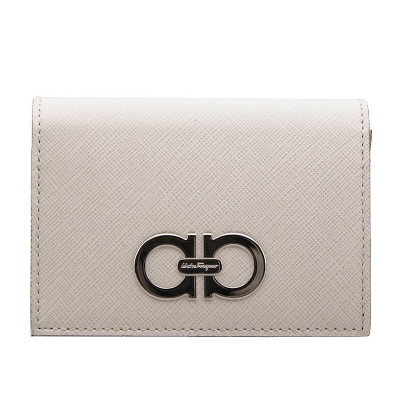 salvatore ferragamo 菲拉格慕女士米白色卡夹名片夹 22