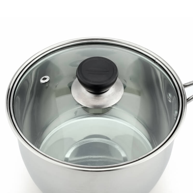 仁品renpin不锈钢婴儿煮奶锅 单复底电磁炉不粘锅 16cm单底