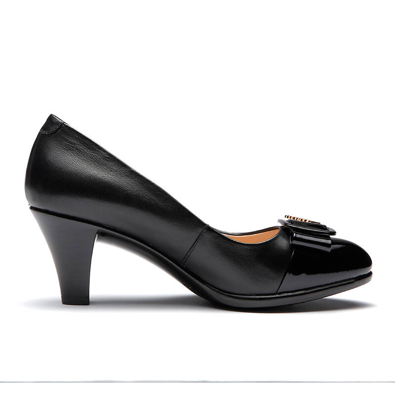 红蜻蜓 真皮女鞋女单鞋 wtb49771/72 黑色 35