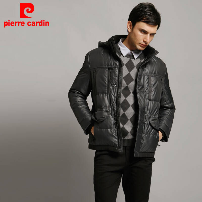 皮尔卡丹羽绒服新款男正品清仓修身男款男装外套潮欧洲站10b2620 416