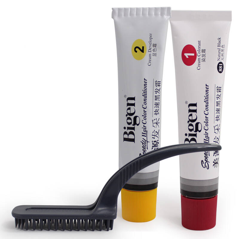 美源发采植物精华染发剂 快速黑发霜882#棕黑色(原装进口)