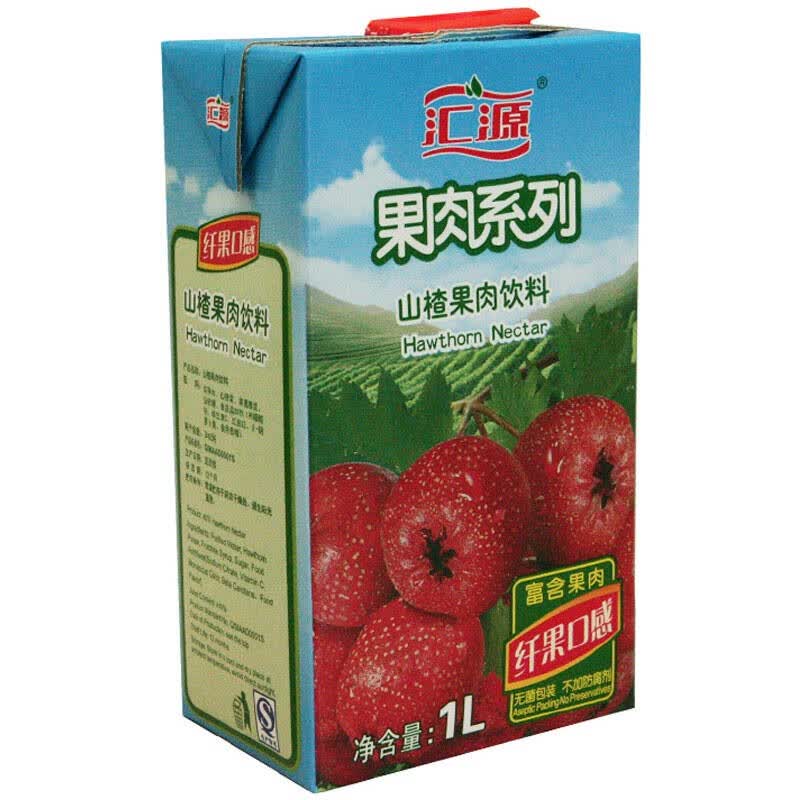 汇源 山楂果肉果汁1l 盒装