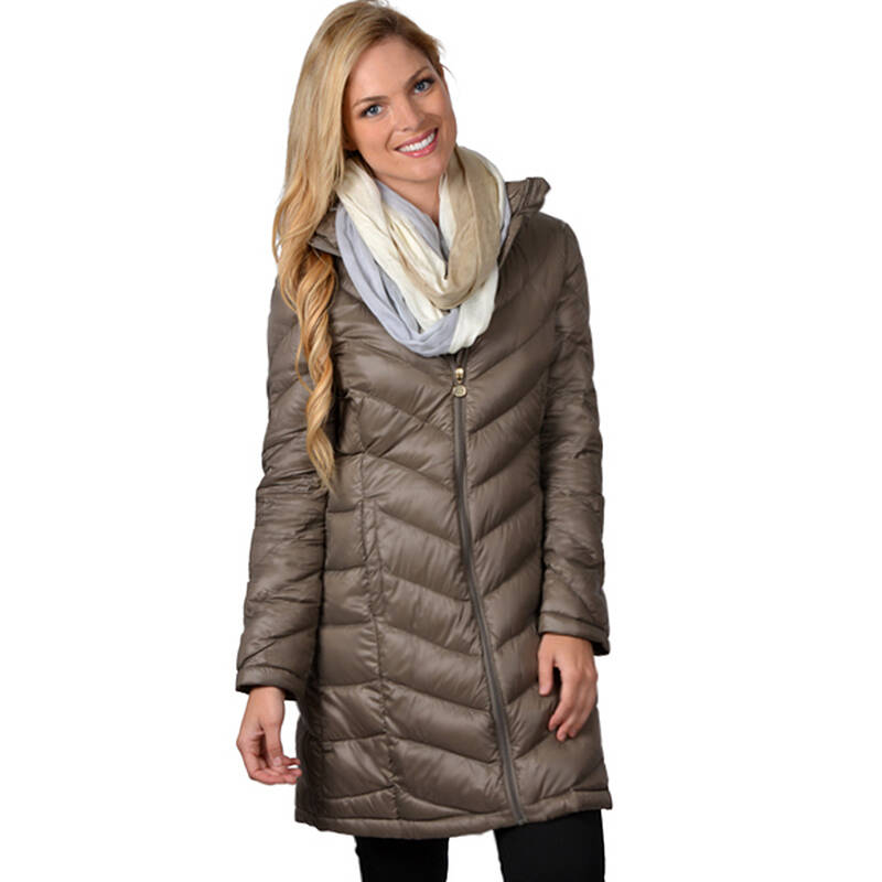 calvin klein / ck 美国新款 女士超软超薄鸭绒长款羽绒服 706692