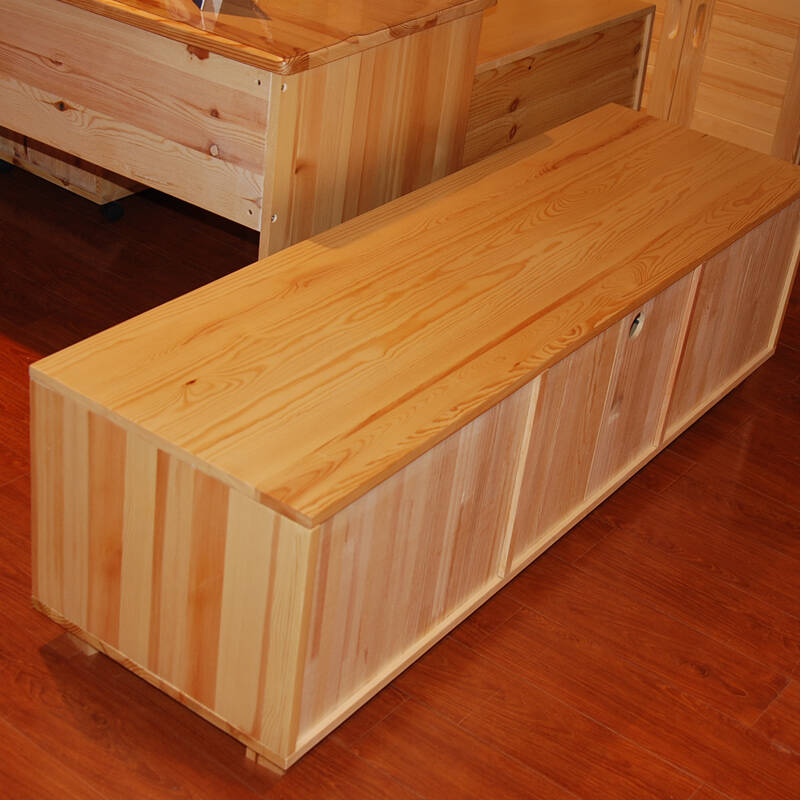 森达凯越 cv-6003 客厅家具 松木推拉电视柜 现代中式地柜 实木原色