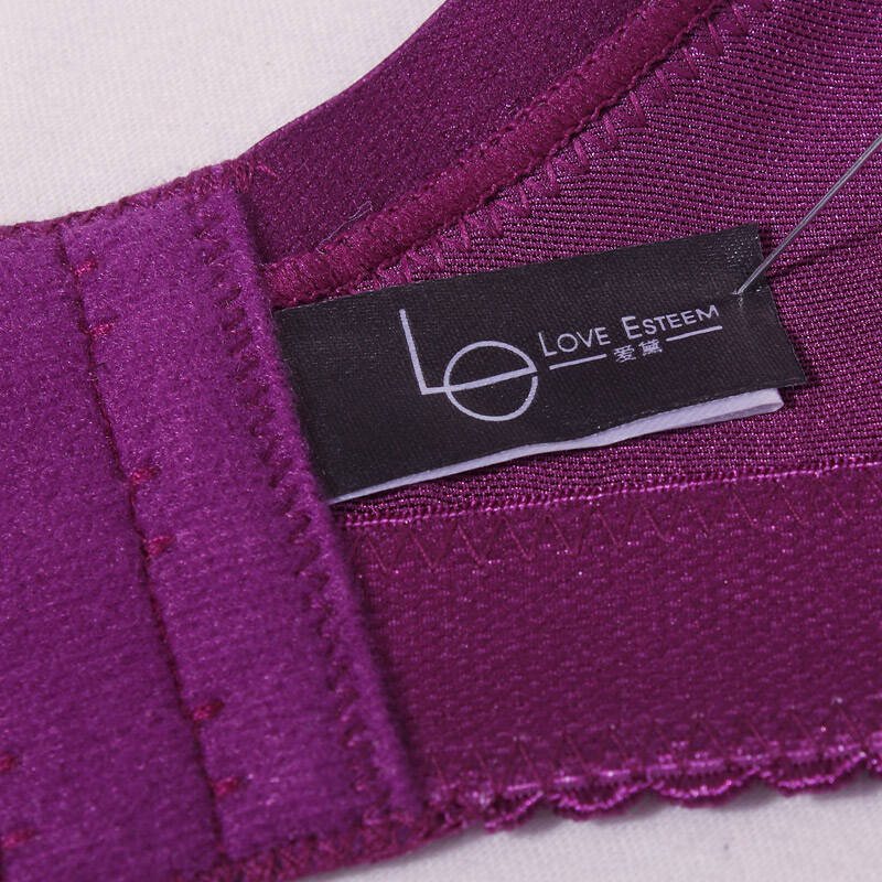 爱黛聚拢上托调整型内衣女士按摩裸色文胸3046b 亮紫 70c/32c