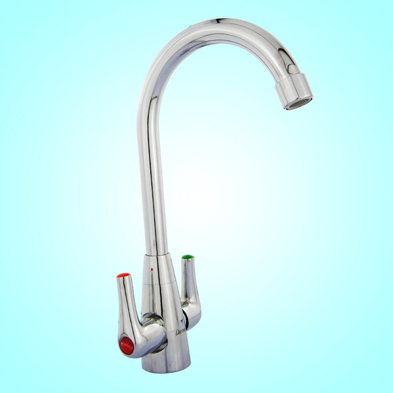 detbom鼎尊卫浴全铜冷热水双开关厨房水槽龙头