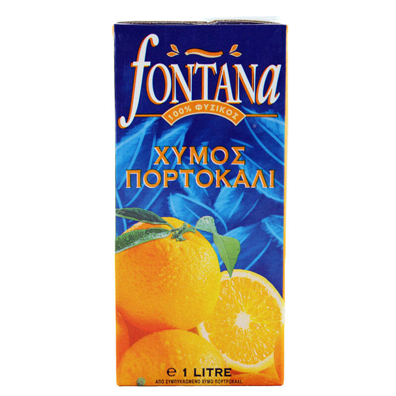 芳塔娜(fontana) 塞浦路斯进口橙汁 1l盒装