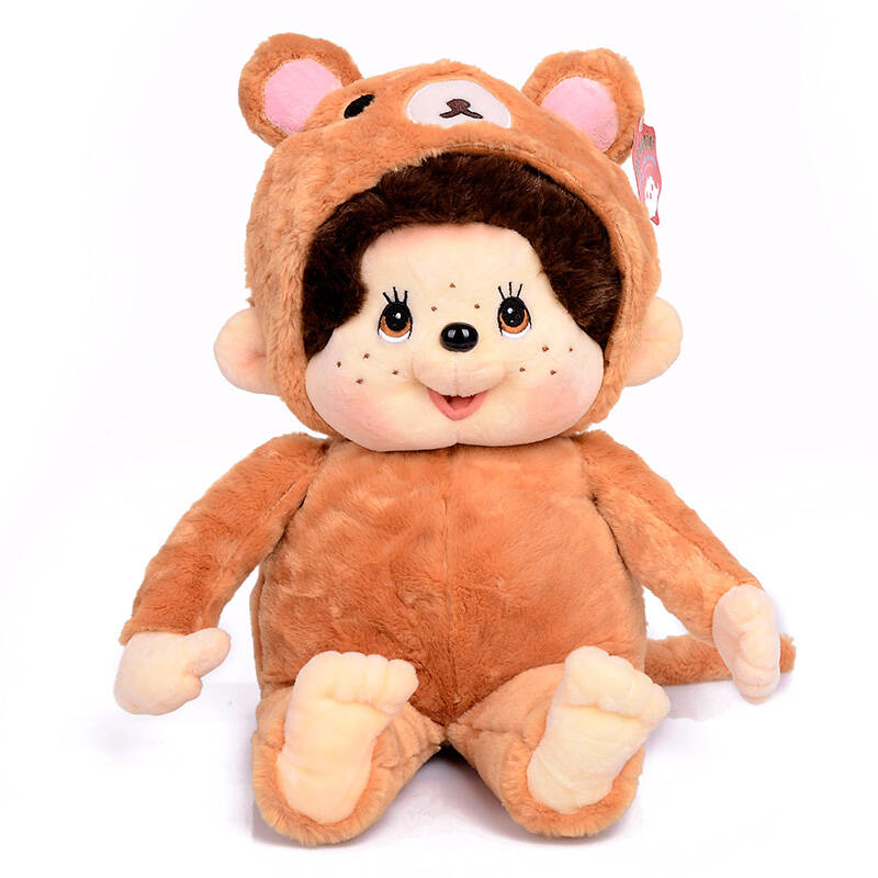 正版大号monchhi 奇奇毛绒玩具布娃娃玩偶创意女友朋友生日礼 轻松熊