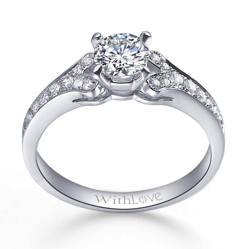 18克拉钻石戒指 奢华女结婚钻戒订婚 芭蕾