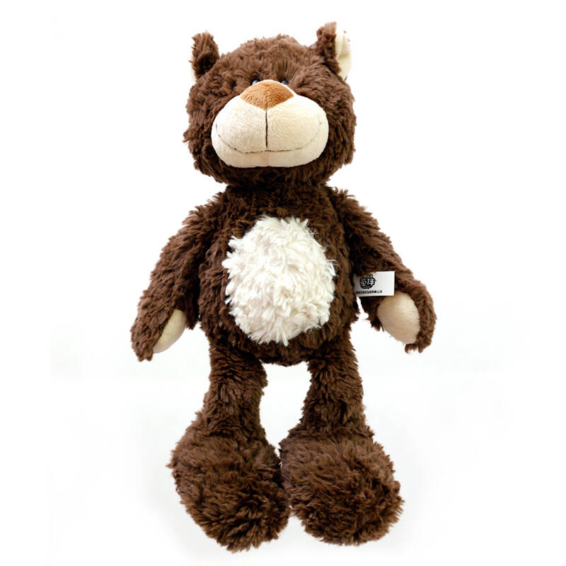 毛绒麦迪熊憨厚超萌抱抱熊 抱花熊 毛绒玩具 家居生日礼品 咖啡憨憨熊