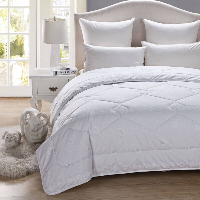 小绵羊sheep 床品家纺 纯臻磨绒100%纯羊毛冬被子 双人 220cm*240cm