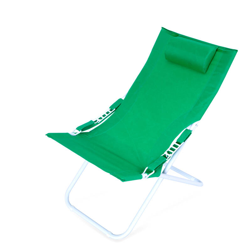 宝星折叠椅躺椅户外休闲沙滩椅便携靠背床办公室午睡椅子2126 蓝色