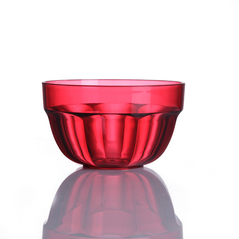 felli飞绿点心碗糖果盆水果盆多瓣大果盆红色m10sb-1-104