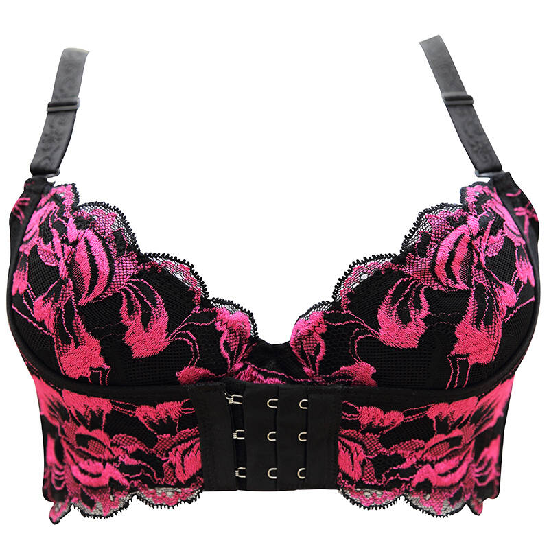 潘多拉的秘密内衣魔力挺娇媚性感超聚拢调整型收副乳文胸 黑色 70a