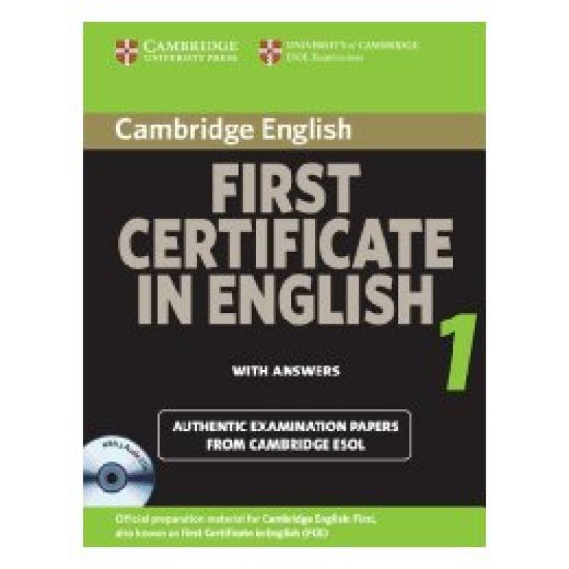 【預訂】cambridge first certificate in english 1