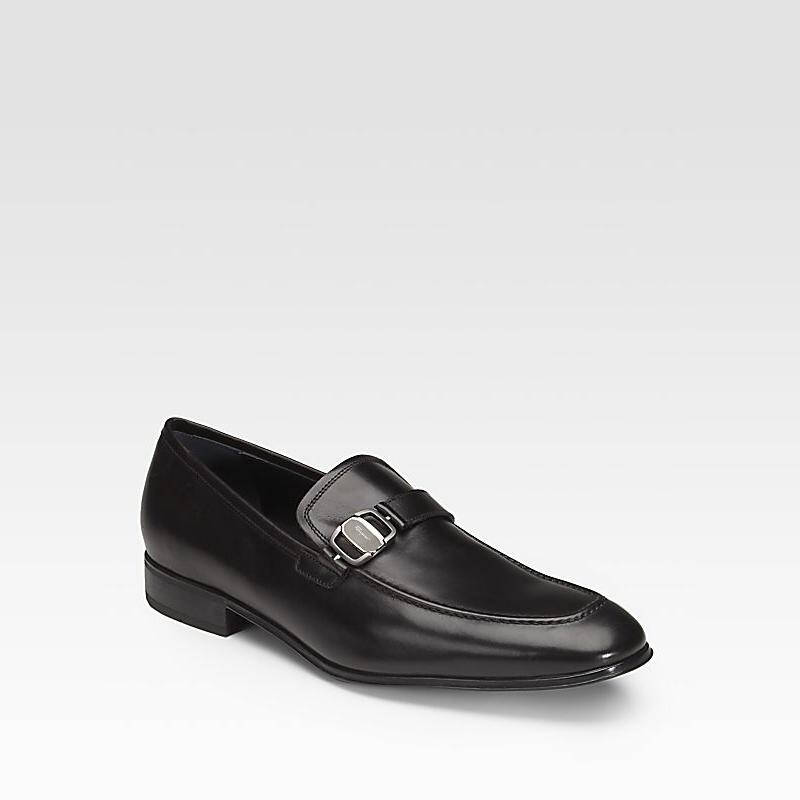 菲拉格慕 salvatore ferragamo 男式休閒皮鞋 black q00019512 11