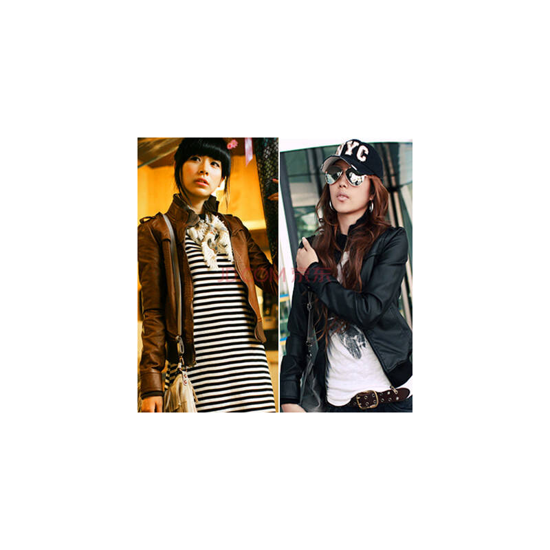 夏伦斯货到付款2013秋冬新款女士外套皮衣女装短款夹克小外套bi130621