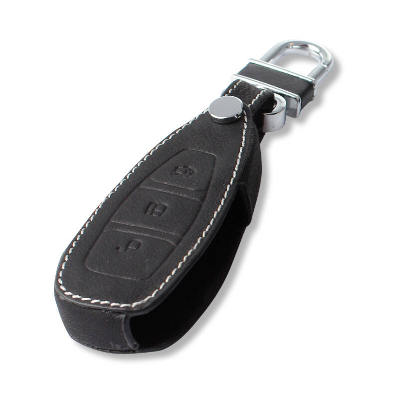 诺丁山13款福特翼虎钥匙包 真皮钥匙套 翼博福克斯专用 智能钥匙款