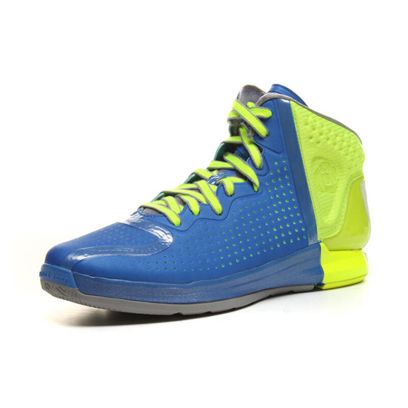 阿迪达斯adidas顶级篮球鞋rose 4 罗斯4.0/4代 蓝黄g66942 40.