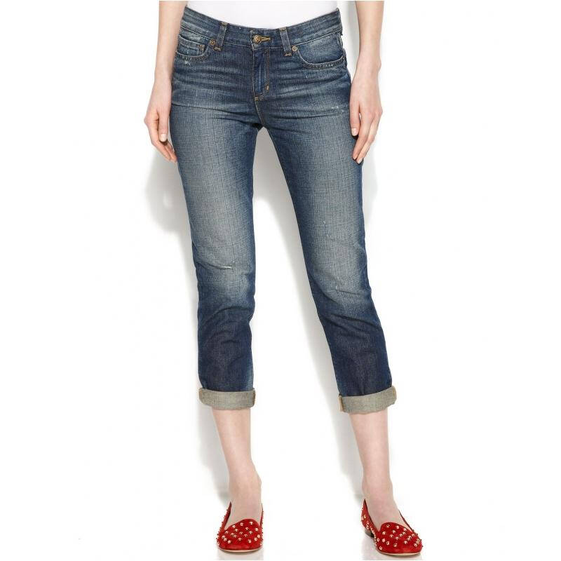 迈克柯尔 michael kors 女士牛仔短裤 blue q00070019 8