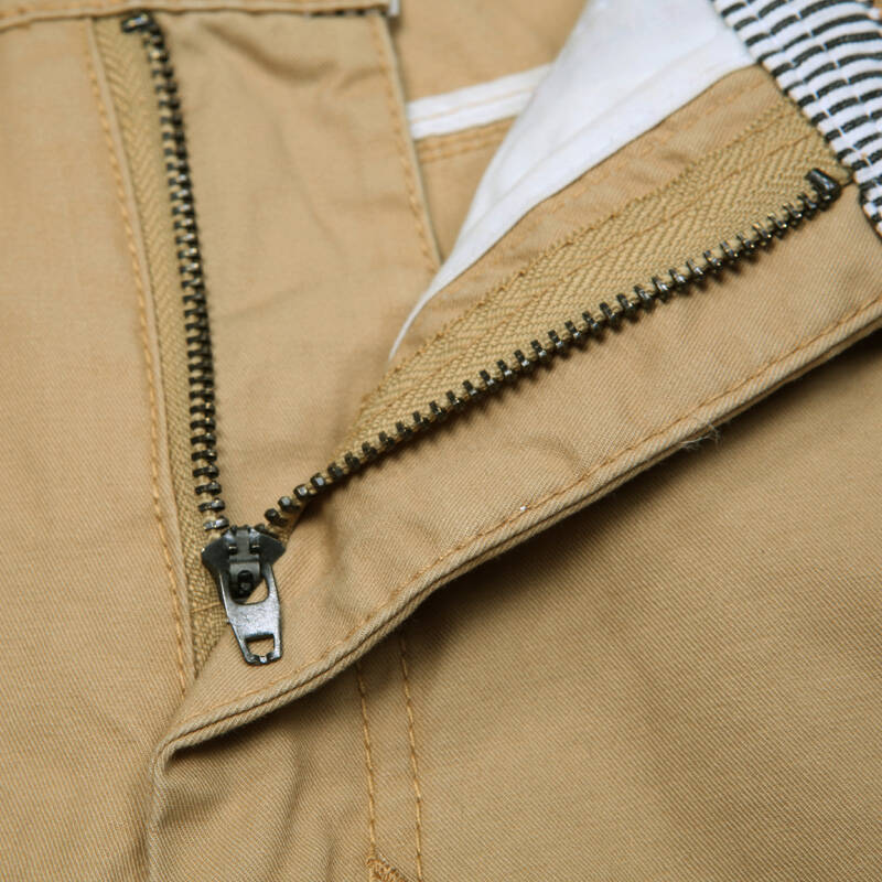 柒加尚品 秋款男装卡其中腰直筒长裤休闲裤潮裤男33ck03 卡其色 30
