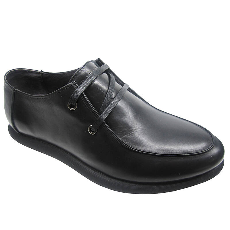 宾奴 新品 真皮休闲鞋 潮男鞋英伦单鞋431700134黑色 黑色 44