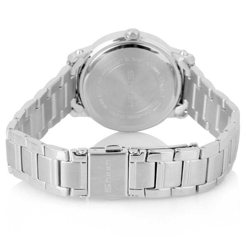 卡西欧(casio)手表 sheen系列三眼石英女表shn-3012d-7a【图片 价格