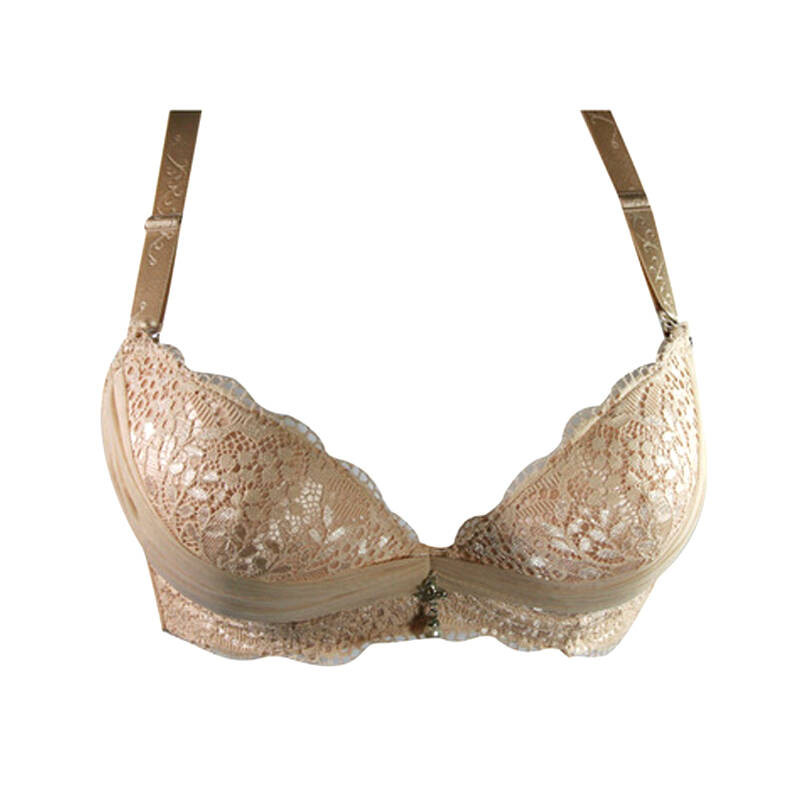 83358性感蕾丝a杯小胸厚聚拢调整型女士内衣专柜正品 肤色 80a【图片