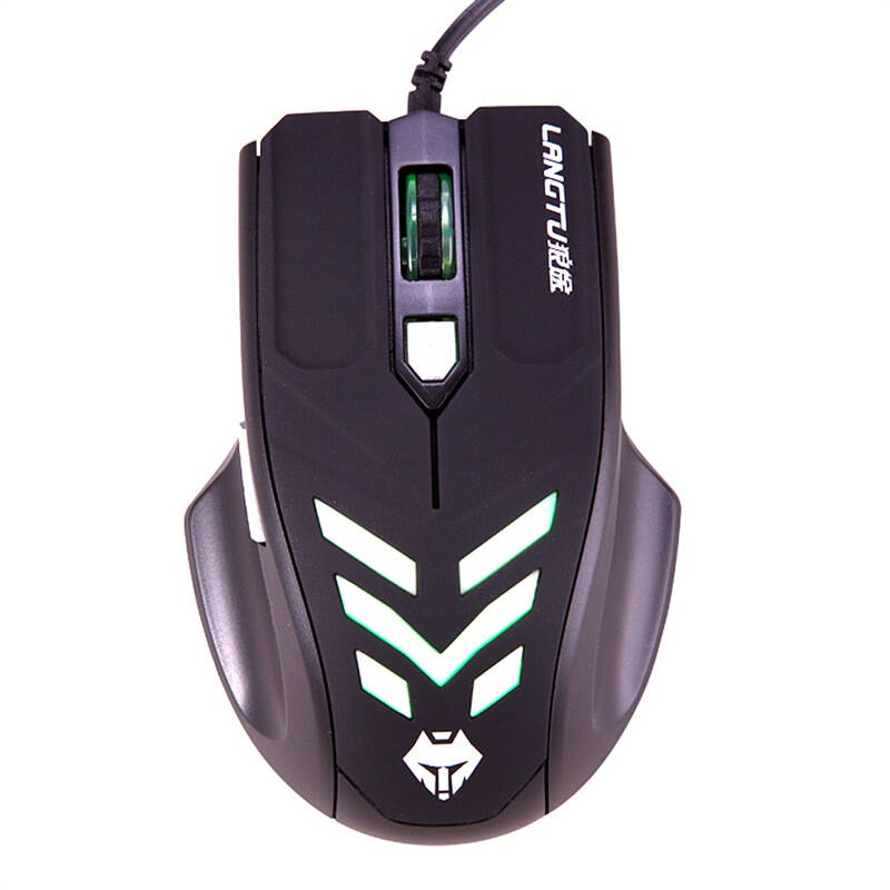 狼途(langtu) t6幽灵狼 有线游戏鼠标